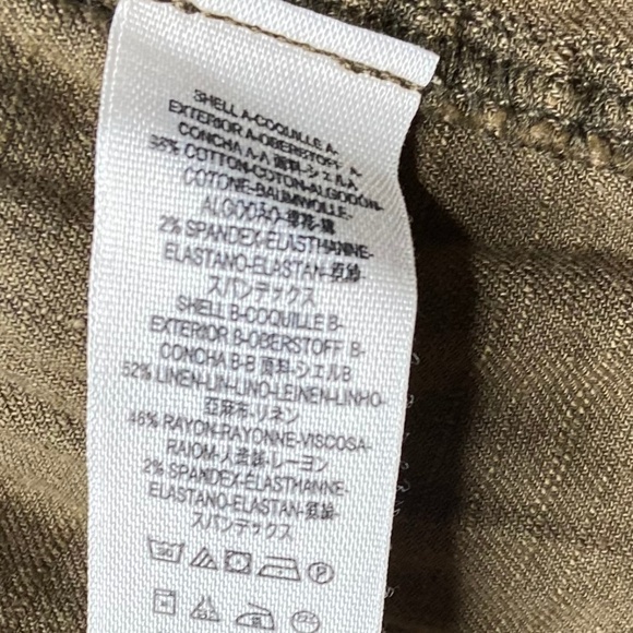 Free People Olive Military Jacket Peplum Hem - Picture 6 of 8